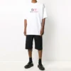 Abbigliamento da palestra, vestibilità ampia, maniche corte, bianco 620969TIVD59000