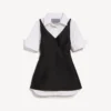 Abito-camicia ibrido da donna in nero Abito-camicia ibrido da donna in nero
