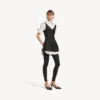 Abito-camicia ibrido da donna in nero Abito-camicia ibrido da donna in nero