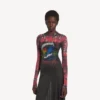 Abito da donna a maniche lunghe con stampa tie-dye estrema, colore nero Abito da donna a maniche lunghe con stampa tie-dye estrema, colore nero