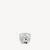 Anello con sigillo Melrose in argento anticato