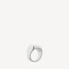 Anello con sigillo Nano in argento lucido