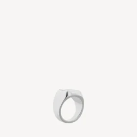 Anello con sigillo Nano in argento lucido