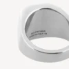 Anello con sigillo Nano in argento lucido