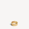 Anello da donna con mini maglie “nano” in oro lucido