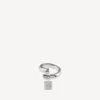 Anello da donna Saint-Germain con targhetta in argento lucido