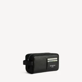 Astuccio da toilette da uomo nero