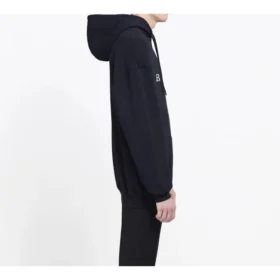 Balenciaga BB da uomo con logo stampato sul petto, nero 556143TDV521000