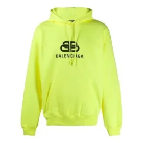 Balenciaga BB da uomo con stampa sul retro, giallo 583215TFV617050
