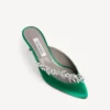 Balenciaga da donna | Sabot Manolo Blahnik in verde erba