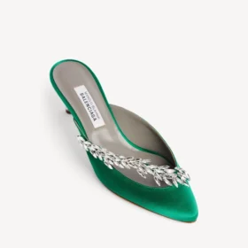 Balenciaga da donna | Sabot Manolo Blahnik in verde erba