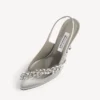 Balenciaga da donna | Slingback Manolo Blahnik in piuma grigia