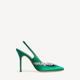 Balenciaga da donna | Slingback Manolo Blahnik in verde erba