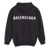 Balenciaga da uomo con grande logo stampato sul retro, nero 556143TAV371000