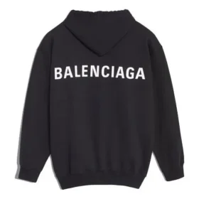 Balenciaga da uomo con grande logo stampato sul retro, nero 556143TAV371000