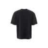 Balenciaga da uomo con logo alfabetico circolare BB, maniche corte, nero 641614TJV761000