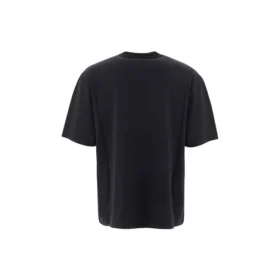Balenciaga da uomo con logo alfabetico circolare BB, maniche corte, nero 641614TJV761000