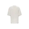 Balenciaga da uomo con logo alfabetico, maniche corte, grigio e bianco 641614TJVA99054