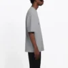 Balenciaga da uomo con logo BB stampato, maniche corte, grigio 544271TCV251300