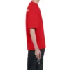Balenciaga da uomo con logo grande, stile retrò, maniche corte, rosso 612966TIVG56540