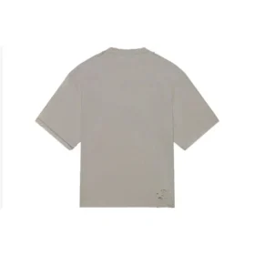 Balenciaga da uomo con logo Mosaic BB Alphabet, maniche corte, grigio, effetto consumato, 651795TKVF58174