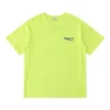 Balenciaga da uomo con logo piccolo, giacca a maniche corte con collo rotondo, giallo 620967TJVF77110