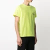 Balenciaga da uomo con logo piccolo, giacca a maniche corte con collo rotondo, giallo 620967TJVF77110