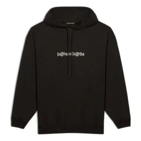 Balenciaga da uomo con logo simbolico sul petto, nero 570811TIV511070
