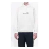 Balenciaga da uomo con logo simbolico sul petto, stile creativo, retrò, bianco 570811TIV519040