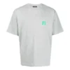 Balenciaga da uomo con logo stampato sul petto, maniche corte, grigio 594579THV631300