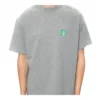 Balenciaga da uomo con logo stampato sul petto, maniche corte, grigio 594579THV631300