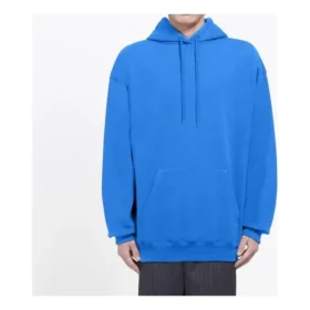 Balenciaga da uomo con logo sul retro e stampa alfabetica, blu 570811THV798077