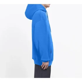 Balenciaga da uomo con logo sul retro e stampa alfabetica, blu 570811THV798077