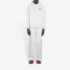 Balenciaga da uomo con motivo alfabetico “Political Campaign” ricamato, bianco 600583TKVI99084