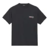 Balenciaga da uomo con stampa alfabetica a maniche corte, nero 641675TIV521070