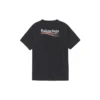Balenciaga da uomo con stampa alfabetica a maniche corte, nero 641675TIV521070