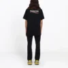 Balenciaga da uomo con stampa alfabetica a maniche corte, nero 641675TIV521070
