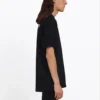 Balenciaga da uomo con stampa alfabetica a maniche corte, nero 641675TIV521070