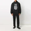 Balenciaga da uomo con stampa alfabetica, casual, nero 641679TJV931070