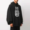 Balenciaga da uomo con stampa alfabetica, casual, nero 641679TJV931070