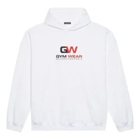 Balenciaga da uomo con stampa alfabetica, modello ampio, bianco 620973TIVD49000