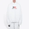 Balenciaga da uomo con stampa alfabetica, modello ampio, bianco 620973TIVD49000