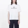 Balenciaga da uomo con stampa “BB Paris”, girocollo, maniche corte, versione retrò, bianco 594579TGV609000