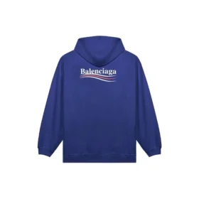 Balenciaga da uomo con stampa del logo, blu navy classico 600583TIV531195