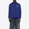 Balenciaga da uomo con stampa del logo, blu navy classico 600583TIV531195
