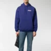 Balenciaga da uomo con stampa del logo, blu navy classico 600583TIV531195