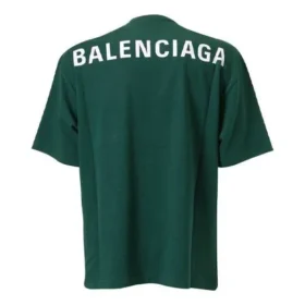 Balenciaga da uomo con stampa del logo, maniche corte, verde 570805THV803230