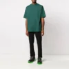 Balenciaga da uomo con stampa del logo, maniche corte, verde 570805THV803230