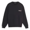 Balenciaga da uomo con stampa del logo, maniche lunghe, nero 556147TBV141000