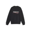 Balenciaga da uomo con stampa del logo, maniche lunghe, nero 556147TBV141000